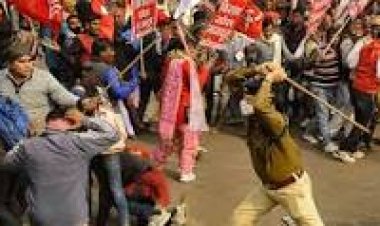 नए कृषि कानूनों का विरोध: पटना में किसानों पर लाठी चार्ज, कई लोग घायल