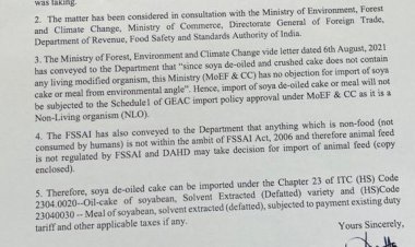 जीएम सोयाबीन से तैयार 15 लाख टन सोयामील के आयात का रास्ता  साफ