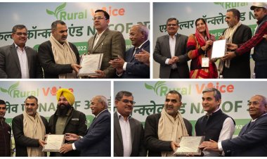 उत्कृष्ट कार्य के लिए  किसान, एफपीओ, एग्री स्टार्ट-अप और कोआपरेटिव  रूरल वॉयस नेकॉफ अवार्ड से सम्मानित
