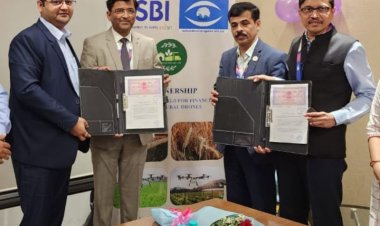 आयोटेकवर्ल्ड का एसबीआई से करार, एग्री ड्रोन के लिए तीन फीसदी ब्याज छूट पर मिलेगा लोन