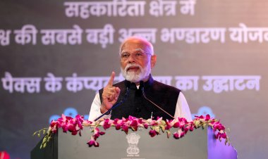 पीएम मोदी ने विश्व की सबसे बड़ी अनाज भंडारण योजना के पायलट प्रोजेक्ट का उद्घाटन किया