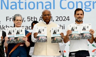 5 न्याय, 25 गारंटी वाला कांग्रेस घोषणा-पत्र जारी, किसानों को एमएसपी की कानूनी गारंटी का वादा