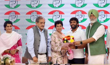 बजरंग पूनिया ने किसान कांग्रेस के कार्यकारी अध्यक्ष का पदभार संभाला