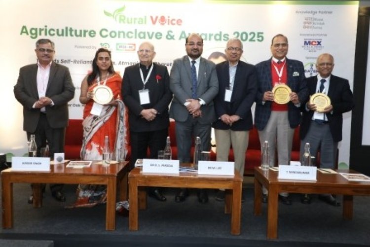 कृषि विज्ञान, इनोवेशन और सस्टेनेबल खेती में योगदान करने वाली शख्सियतें  'रूरल वॉयस एग्रीकल्चर अवार्ड' से सम्मानित
