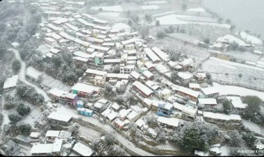 बर्फ के सूखे के बाद पहाड़ों पर सीजन की पहली बर्फबारी, मैदानों में बारिश से ठंड बढ़ी