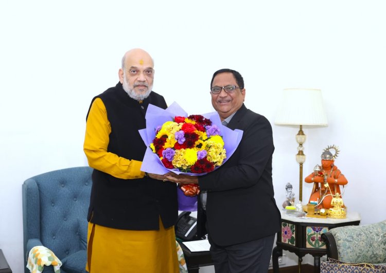 अमित शाह से मिले IFFCO एमडी किरीट पटेल, नैनो उर्वरकों के वैश्विक विस्तार और कोऑपरेटिव विजन पर हुई चर्चा