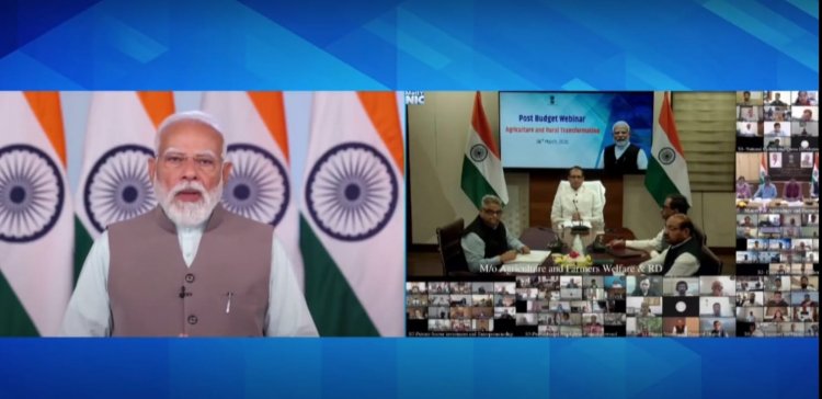 प्रधानमंत्री मोदी ने पोस्ट-बजट वेबिनार में निर्यातोन्मुख कृषि और तकनीक अपनाने पर जोर दिया