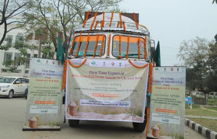 एपीडा की पहल से असम से ब्रिटेन और इटली को जीआई टैग वाले जोहा चावल का निर्यात