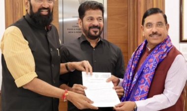 केंद्रीय खाद्य मंत्री से मिले तेलंगाना के मुख्यमंत्री रेवंत रेड्डी, राज्य से 30 लाख टन पारबॉयल्ड चावल खरीदने की मांग