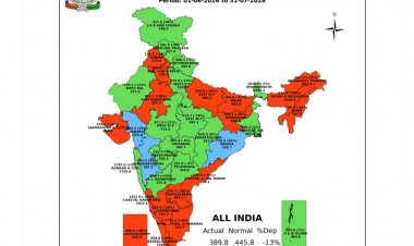 मानसून सीजन आधा गुजरा: बारिश 13 फीसदी कम, बुवाई 3 फीसदी पिछड़ी, प्रमुख जलाशयों में आधे से कम पानी