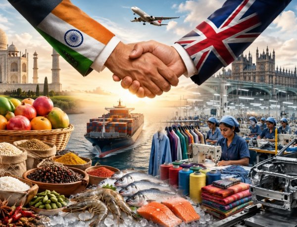 भारत-ब्रिटेन CETA लागू: कृषि और श्रम-प्रधान निर्यात क्षेत्रों के लिए अवसर, लेकिन बाजार तक पहुंच आसान नहीं