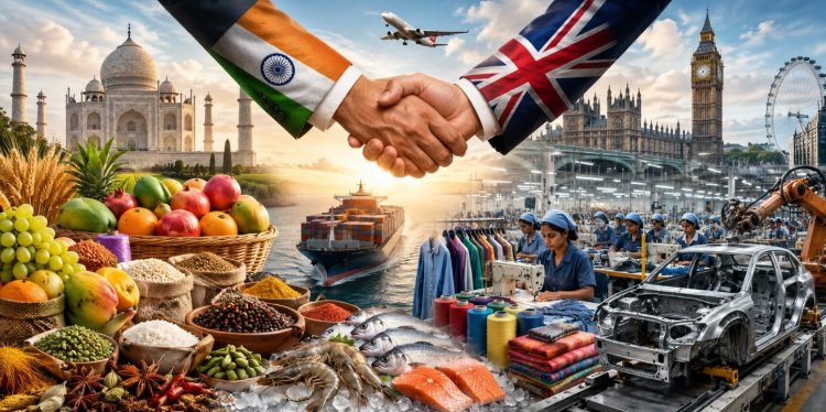 भारत-ब्रिटेन CETA लागू: कृषि और श्रम-प्रधान निर्यात क्षेत्रों के लिए अवसर, लेकिन बाजार तक पहुंच आसान नहीं